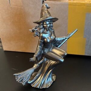 Gold Witch Statue